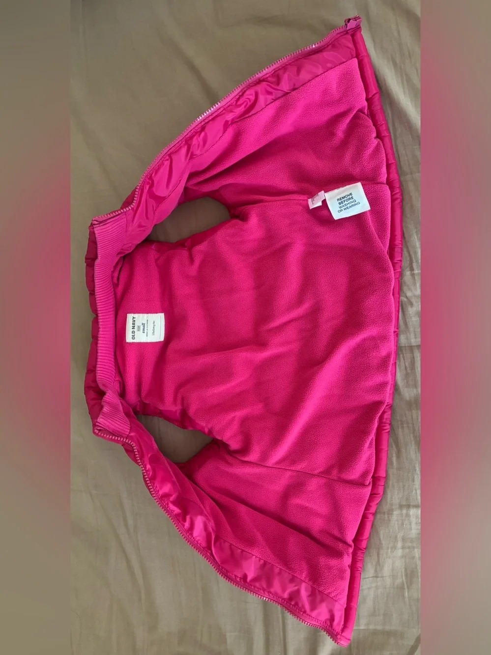 Old Navy Kids Pink Puffer Vest